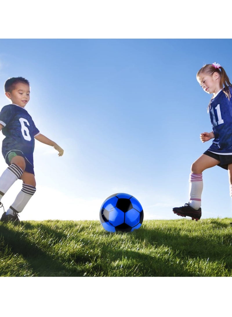 Zikra PVC Plastic football for Kids, Indoor Outdoor Play Beach, Home, Birthday, Park, School Fun Fair, Swimming Pool,& Parties Soccer Shoot toy balls Lightweight Adjustable Inflatable Random Color(4 Pack) - Image 3