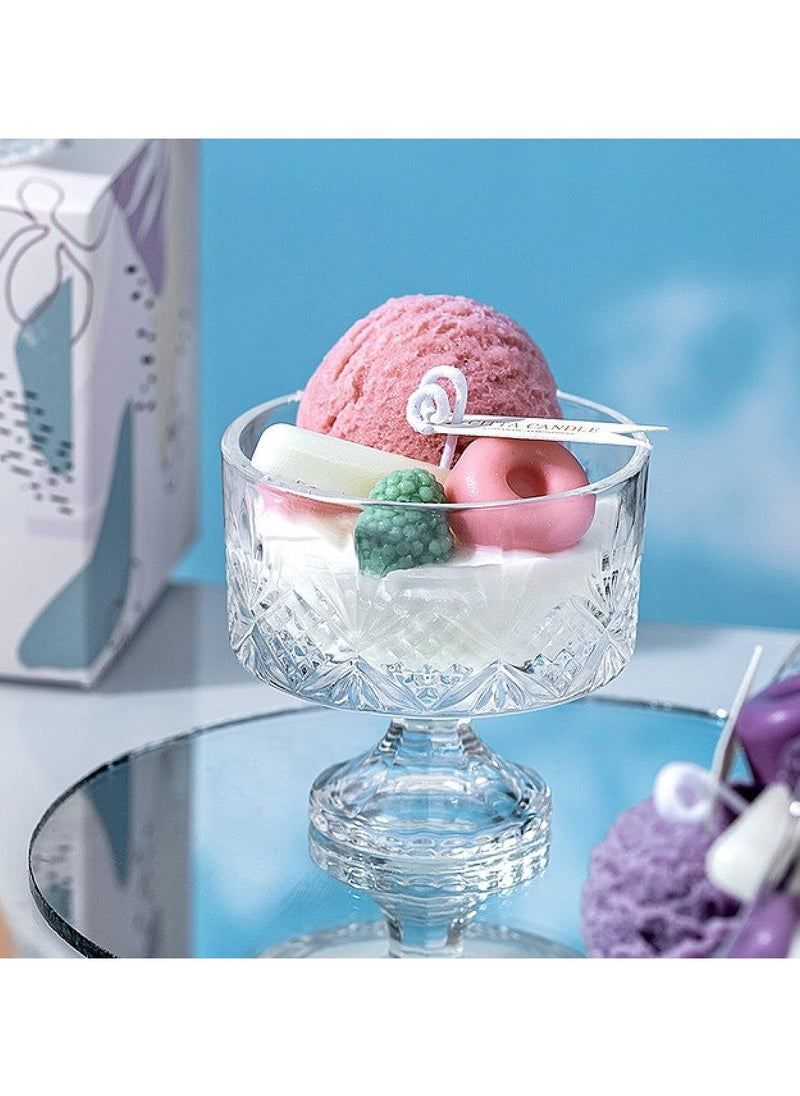 CITTA - Ice Cream Luxury Crystal Glass Jar Soy Wax Scented Candle - Image 1