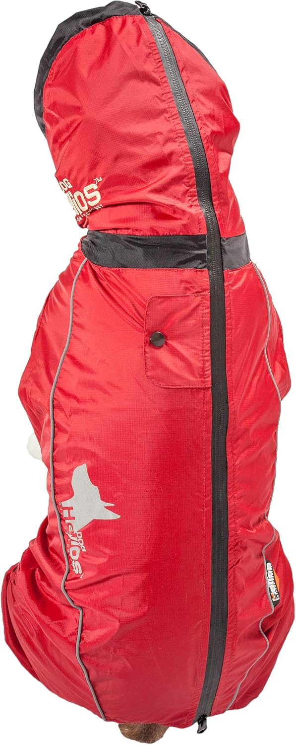 PuTwo DOGHELIOS WeatherKing Windproof Waterproof and Insulated Adjustable Full Bodied Pet Dog Jacket Coat w Heat Retention Technology Small Red - Image 4