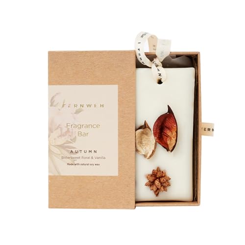 Fernweh Fragrance Bar | Premium Air Freshener Bar & Scented Sachet for Home, Closets, Cupboards, Wardrobe, Drawers, Shoe Racks | Vanilla, Woody, Warm Scented Soy Wax Tablet - Image 1