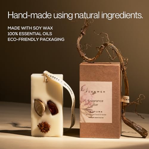 Fernweh Fragrance Bar | Premium Air Freshener Bar & Scented Sachet for Home, Closets, Cupboards, Wardrobe, Drawers, Shoe Racks | Vanilla, Woody, Warm Scented Soy Wax Tablet - Image 5