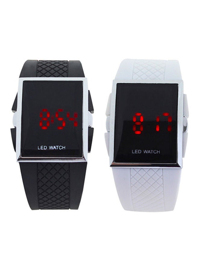 نيبمينينت ساعة يد مربعة بشاشة LED رقمية unisex - Image 2