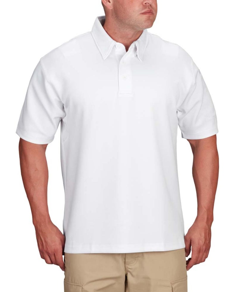 Propper Men's I.C.E. Men's Short Sleeve Performance Polo Shirt, White, 5X-Large Regular - Image 4