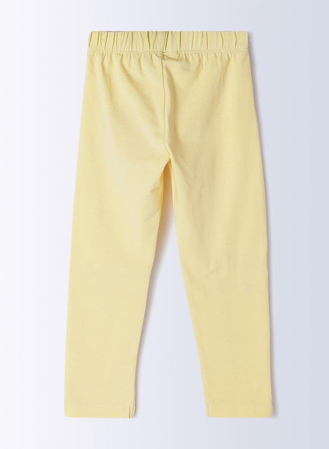 ميلو بنطلون ضيق قطني مطبوع من ميلو - أصفر - Image 3