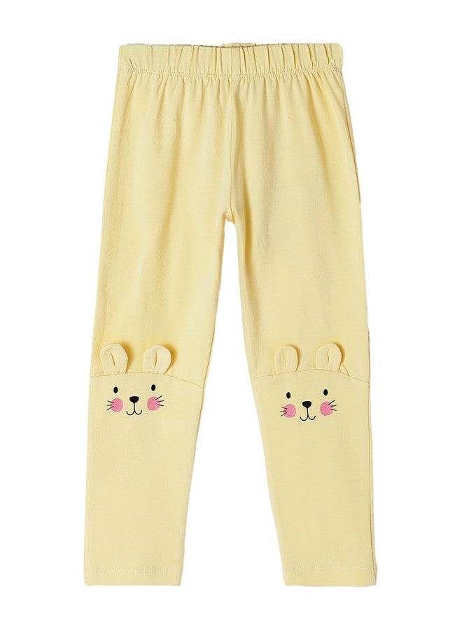 ميلو بنطلون ضيق قطني مطبوع من ميلو - أصفر - Image 1