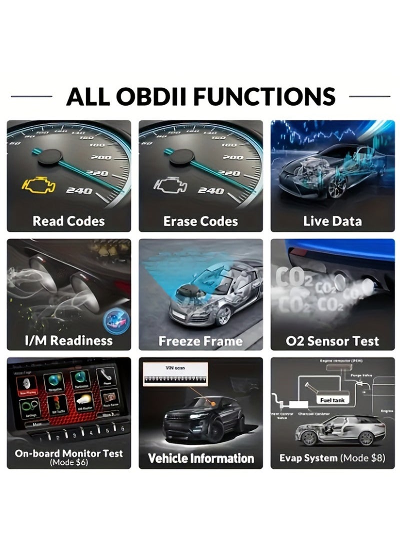 EzzySo - V519 Custom Universal Car OBD II Diagnostic Scanner Car Fault Detector Diagnostic Scanner - Image 1