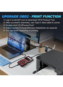 EzzySo V519 Custom Universal Car OBD II Diagnostic Scanner Car Fault Detector Diagnostic Scanner  - Image 5