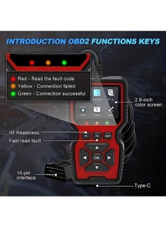 EzzySo V519 Custom Universal Car OBD II Diagnostic Scanner Car Fault Detector Diagnostic Scanner  - Image 4
