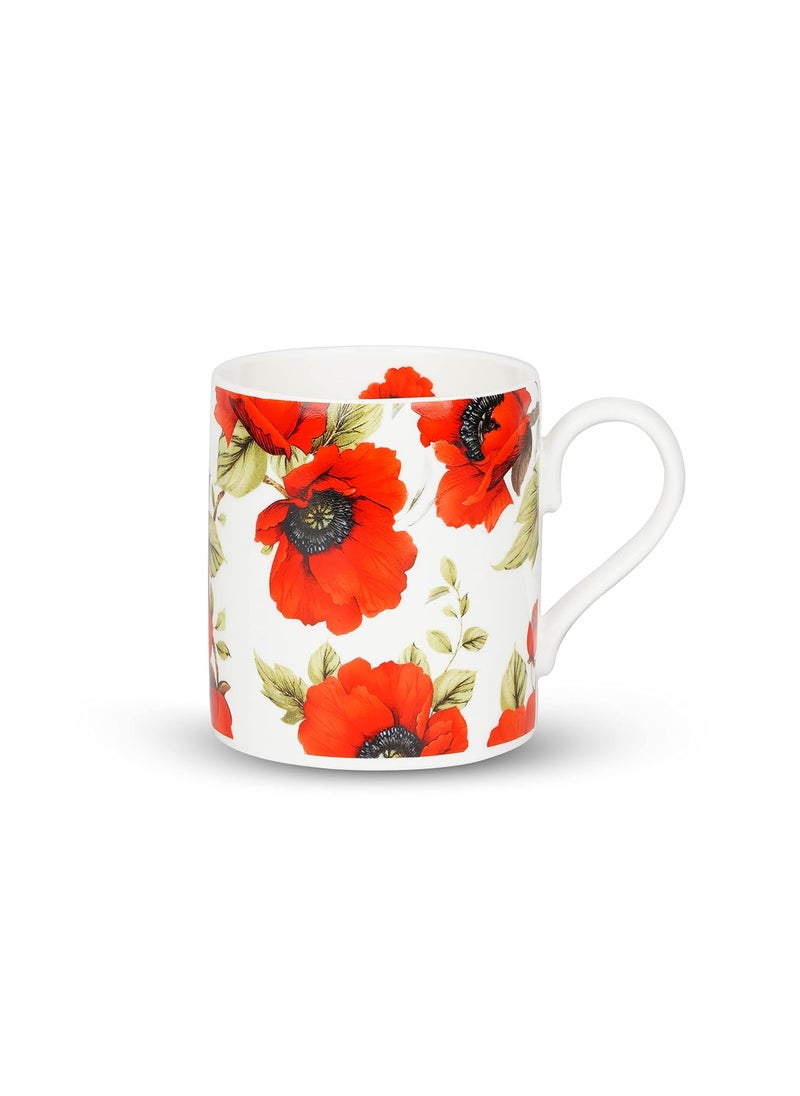Dandy lines England by DATA Dandy lines England by DATA Balmoral Red Poppy 90099 Pack of 4  - Image 5