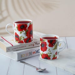 Dandy lines England by DATA Dandy lines England by DATA Balmoral Red Poppy 90099 Pack of 4  - Image 4