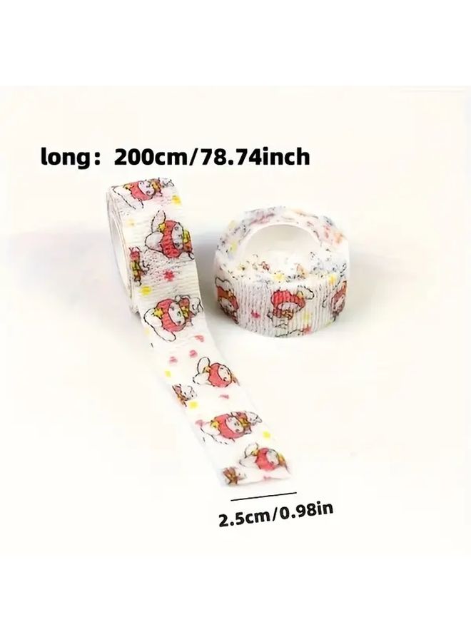 5pcs Cartoon Cute Animal Bandages Self Adhesive Non Woven Elastic First Aid Tape For Finger Wound Protection Sports Support Random Colors - Image 3