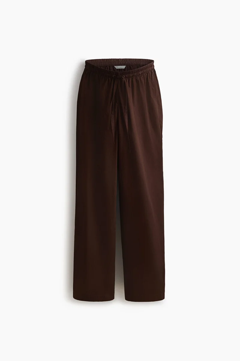 H&M MAMA Cotton drawstring trousers