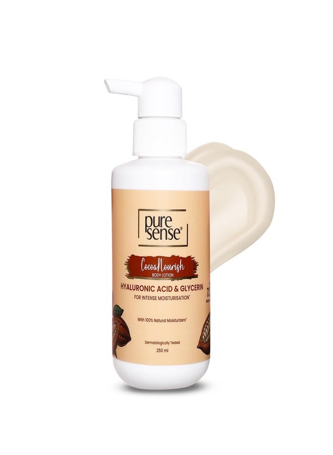 PureSense Cocoa Nourish 72hrs Moisture Lock Body Lotion with Hyaluronic Acid and Glycerin For Men and Women 250ml - Image 1