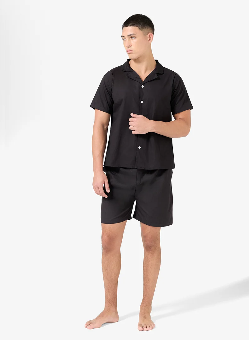 Nightwear Shirt & Shorts Set