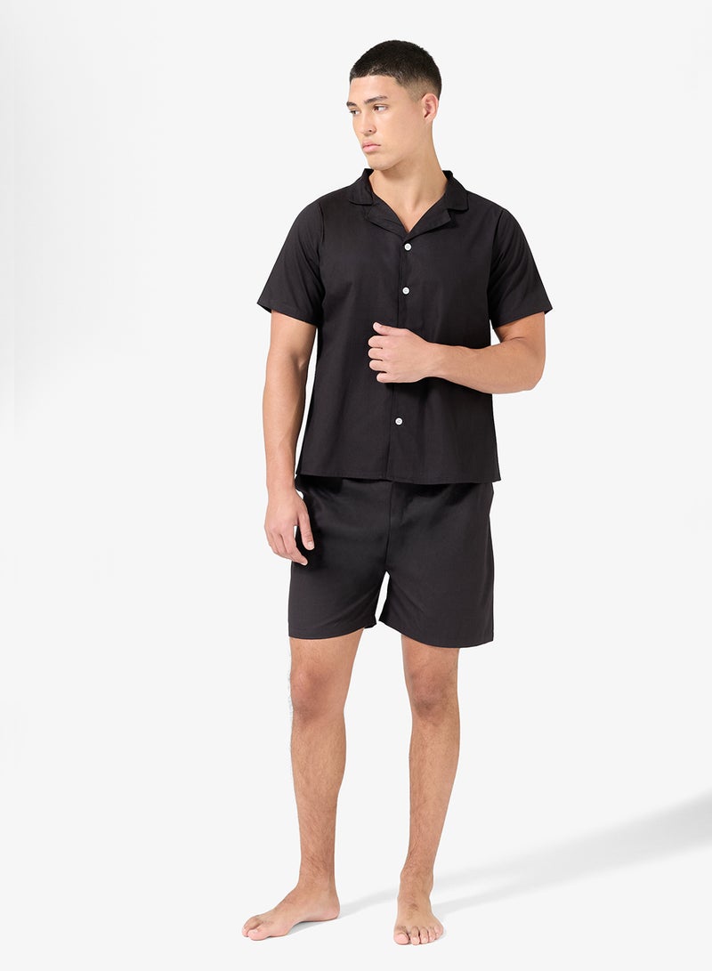 Seventy Five Nightwear Shirt & Shorts Set - Image 1
