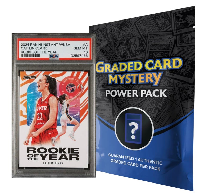 Palos Designs Zoo Packs Caitlin Clark PSA Graded Card Mystery Power Pack - Guaranteed 1 PSA Graded Card with A Grade of 8, 9 or 10 & 1 Pack of WNBA Cards - Image 1