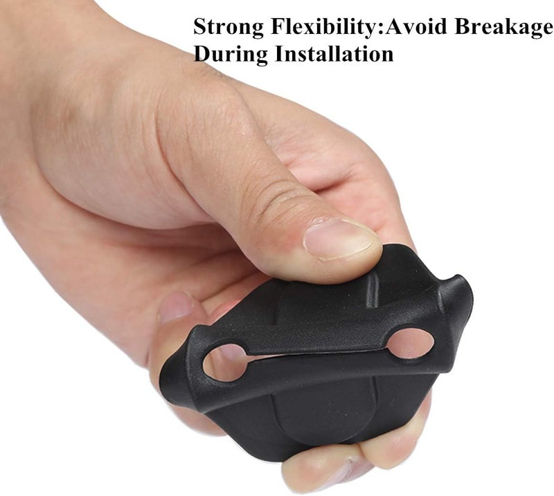 YOCTM Door Lock Decoration Cover for 2018 2019 2020 2021 2022 2023 2024 Jeep Wrangler JL JLU 4XE Unlimited Sahara Sports Rubicon Gladiator JT Door Lock Cover Parts Accessories Black (2-Door) (Pack of 4) - Image 3