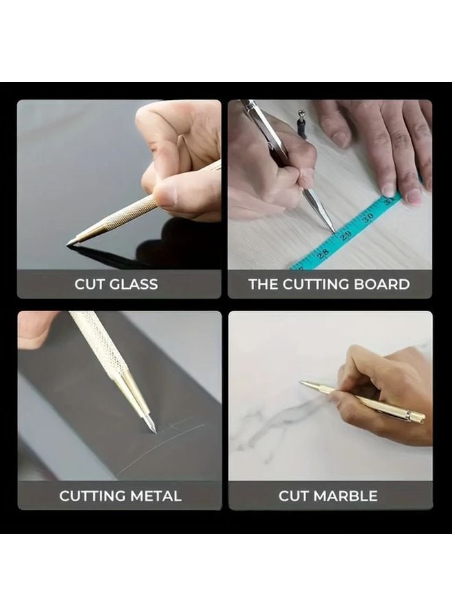 5pcs Tungsten Steel Alloy Marking Pens With Pocket Clip For Ceramic Glass Metal - Image 5