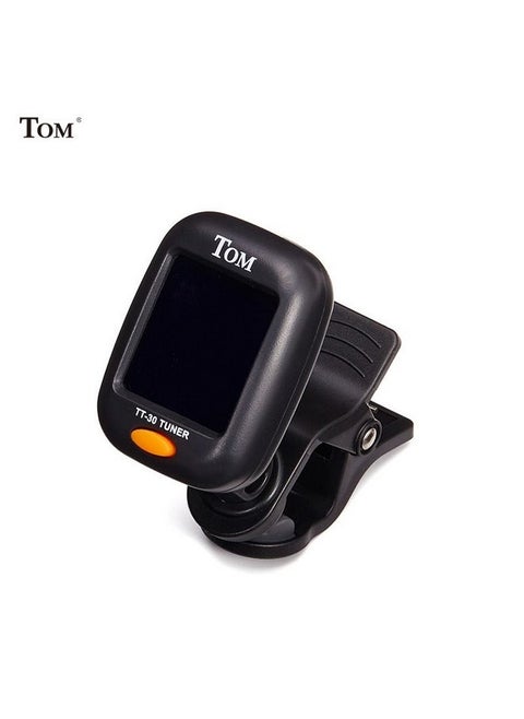 Guitar Tuner LED Large Screen Display 360 Degree Rotation Professional Electronic Tuner for Guitar Bass Violin Ukulele