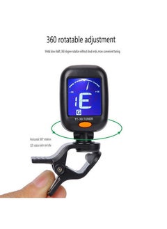 TOM Guitar Tuner LED Large Screen Display 360 Degree Rotation Professional Electronic Tuner for Guitar Bass Violin Ukulele  - Image 3