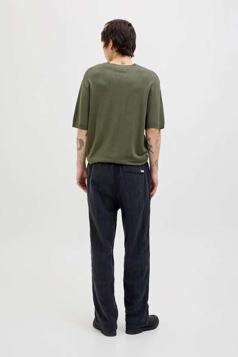 جاك اند جونز Knitted Crew Neck Short Sleeve Sweater