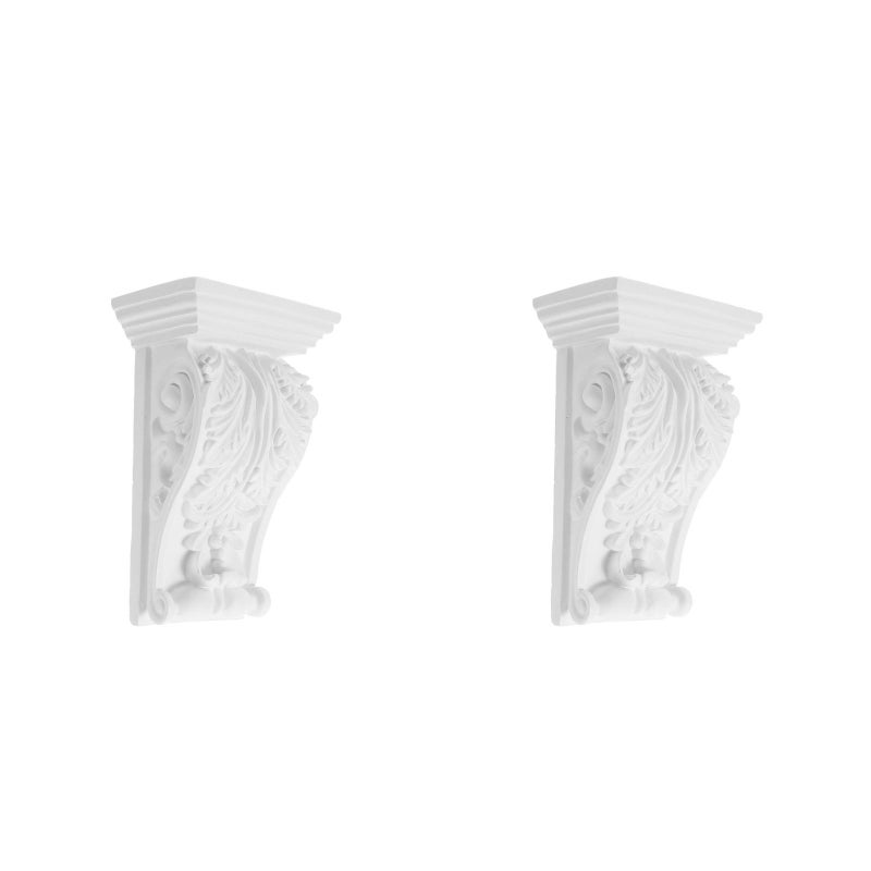 2pcs Onlay Applique Corbel Decorative Corner Moulding Trim Home Living Room Decoration - Image 2