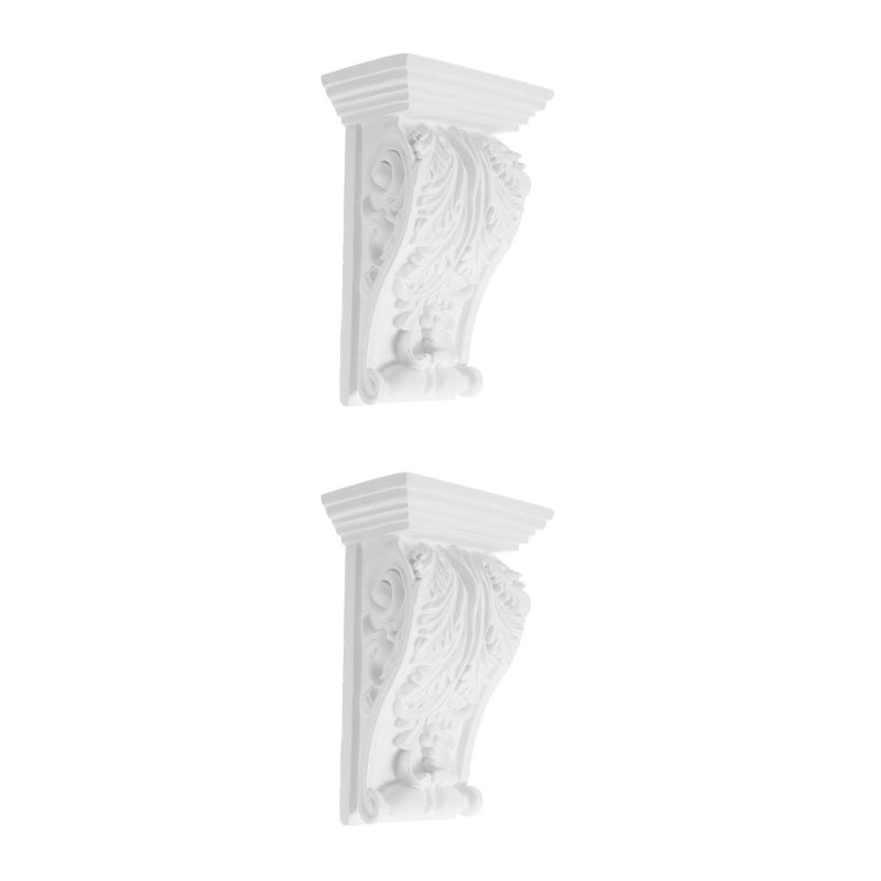 2pcs Onlay Applique Corbel Decorative Corner Moulding Trim Home Living Room Decoration - Image 4