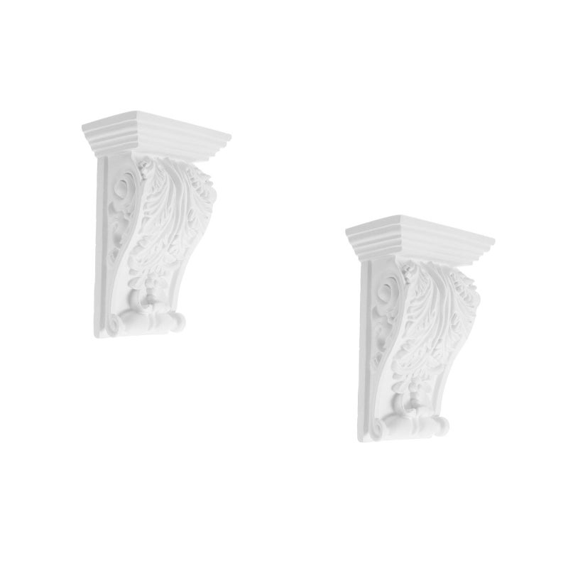 2pcs Onlay Applique Corbel Decorative Corner Moulding Trim Home Living Room Decoration - Image 5