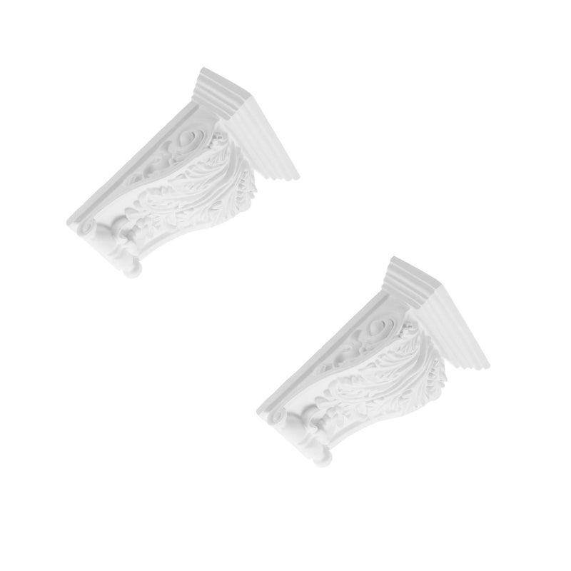 2pcs Onlay Applique Corbel Decorative Corner Moulding Trim Home Living Room Decoration - Image 3