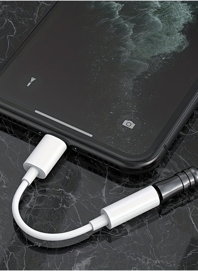 Generic - Headphone Jack Adapter Cable For iPhone To 3.5mm earphone Aux Audio Adapter - Image 1