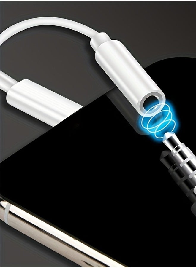 Generic - Headphone Jack Adapter Cable For iPhone To 3.5mm earphone Aux Audio Adapter - Image 1
