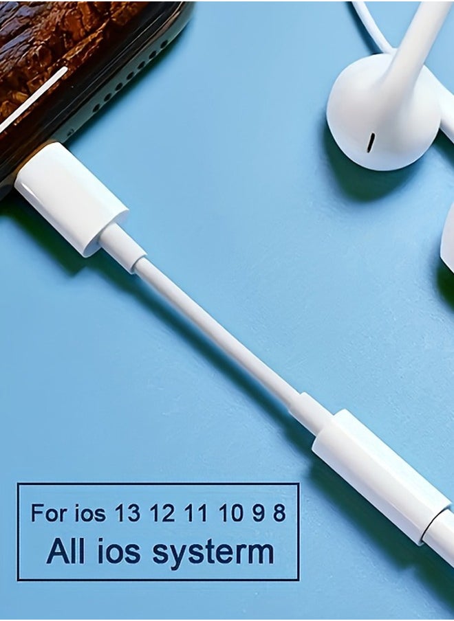 Generic - Headphone Jack Adapter Cable For iPhone To 3.5mm earphone Aux Audio Adapter - Image 1