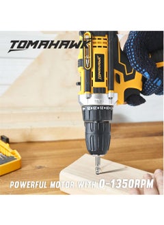 Tomahawk TOMAHAWK T7400 12V Cordless Screwdriver and Drill Machine 1350RPM Reversible switch MultiTorque Clutch 10mm Keyless Chuck 2x15Ah Battery with BMC case  - Image 2