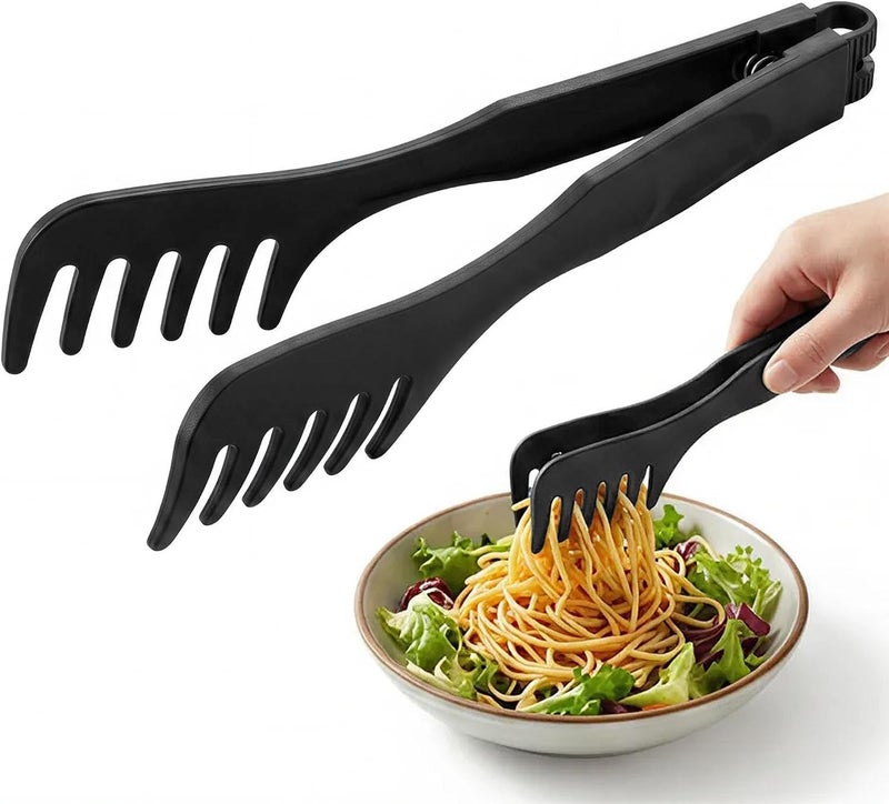 ToolHouse Kitchen Tongs for Cooking and Serving – Heat Resistant Food Tongs for Salad, Pasta, BBQ and Grilling – Long Handle Cooking Tongs For Home Kitchen, Buffet and Outdoor Camping – Easy Storage - Image 1