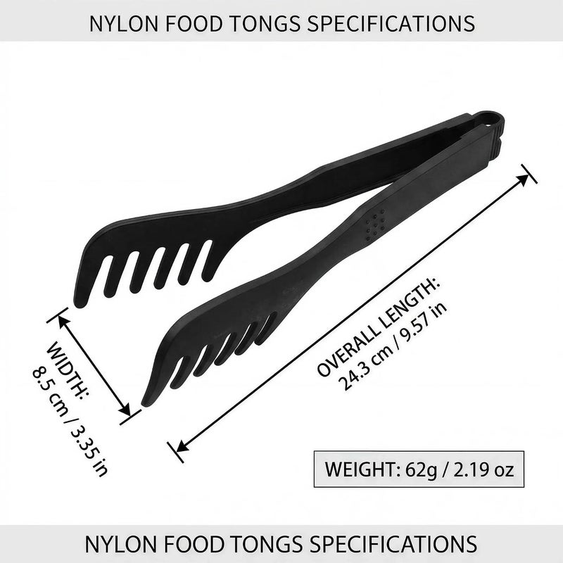 ToolHouse Kitchen Tongs for Cooking and Serving – Heat Resistant Food Tongs for Salad, Pasta, BBQ and Grilling – Long Handle Cooking Tongs For Home Kitchen, Buffet and Outdoor Camping – Easy Storage - Image 2