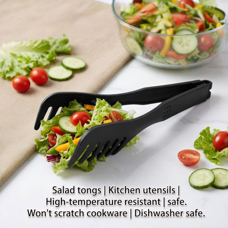 ToolHouse Kitchen Tongs for Cooking and Serving – Heat Resistant Food Tongs for Salad, Pasta, BBQ and Grilling – Long Handle Cooking Tongs For Home Kitchen, Buffet and Outdoor Camping – Easy Storage - Image 3