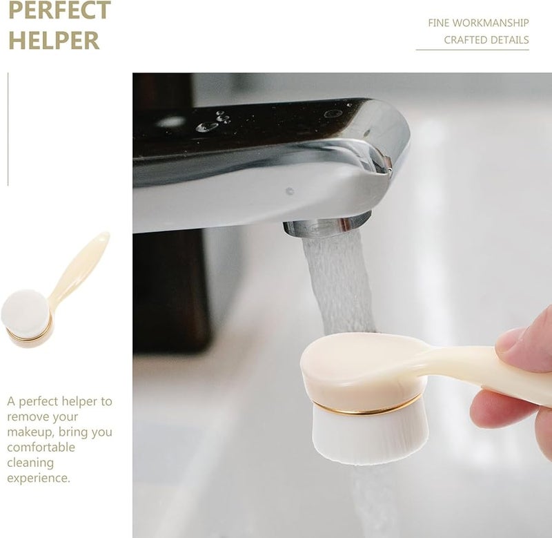 Soft Bristle Facial Cleansing Brush For Women With Ergonomic Grip Gentle Deep Cleansing Makeup Removal Tool - Image 4