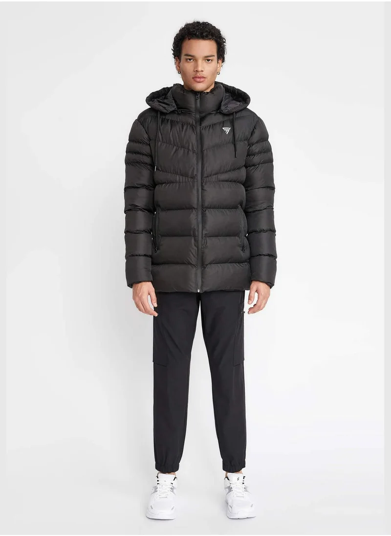 ديفاكتو Man Hooded Long Sleeve Jacket