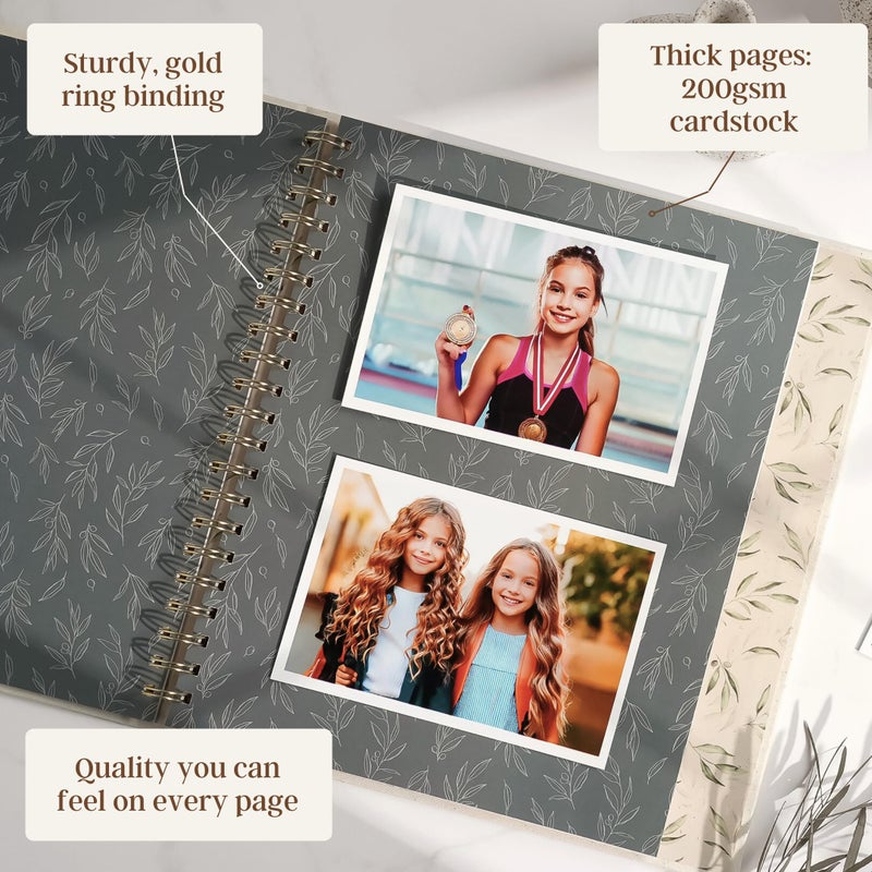 Peachly My School Years Memory Book for Kids & School Photo Album â€“ School Picture Photo Album Childhood Memory Book - School Keepsake Organizer School Days (Beige - Preschool to 12th Grade) - Image 5