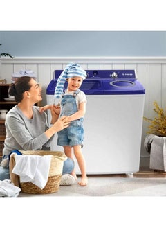 Fresh Twin Tub Washing Machine - 7 kg - Top Load - White - FRW-900  - Image 3