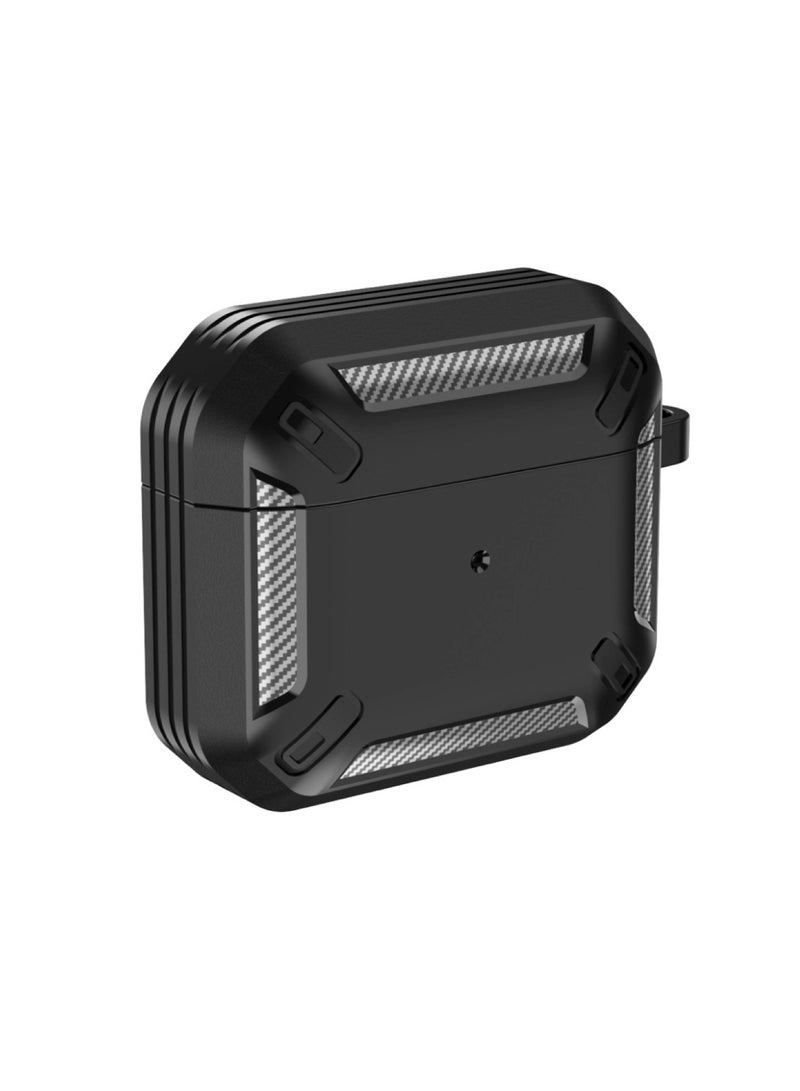 Cellairis Apple AirPods 3 Case, Carbon Case For Apple AirPods 3 - Black - Image 1