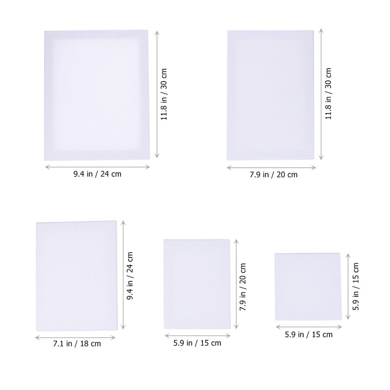 10PCS Wood Painting Frame Cotton White Stretched Canvas Frame for Drawing Painting DIY - Image 2