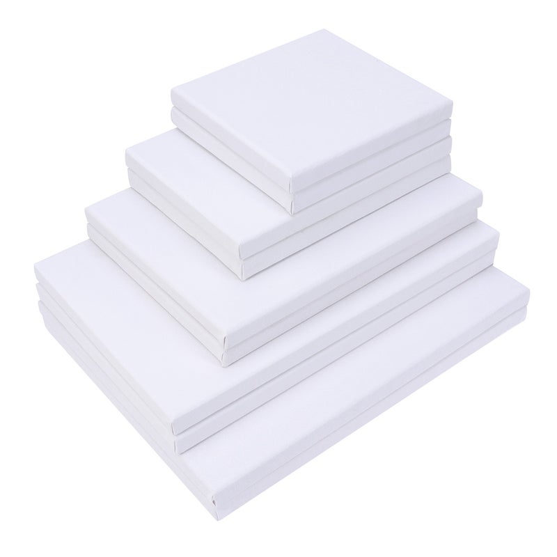 10PCS Wood Painting Frame Cotton White Stretched Canvas Frame for Drawing Painting DIY - Image 1