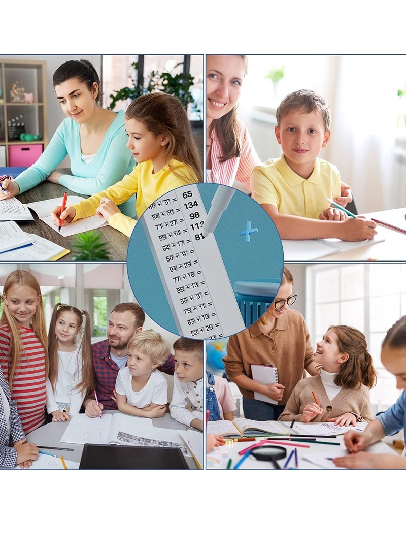 Practice Math Board Children's Reusable Oral Calculation Exercise Board, Erasable Math Scrolling Board Subtraction and Addition Math Counting Writing Board for Learning Education - Image 2