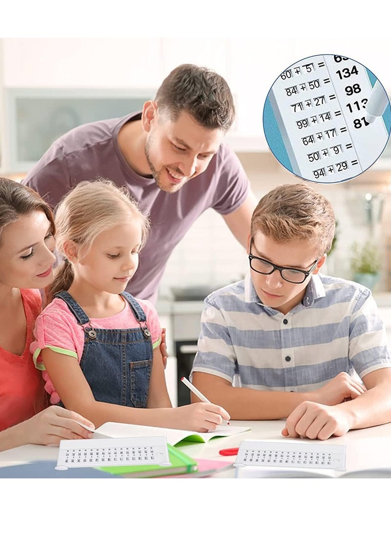 Practice Math Board Children's Reusable Oral Calculation Exercise Board, Erasable Math Scrolling Board Subtraction and Addition Math Counting Writing Board for Learning Education - Image 3