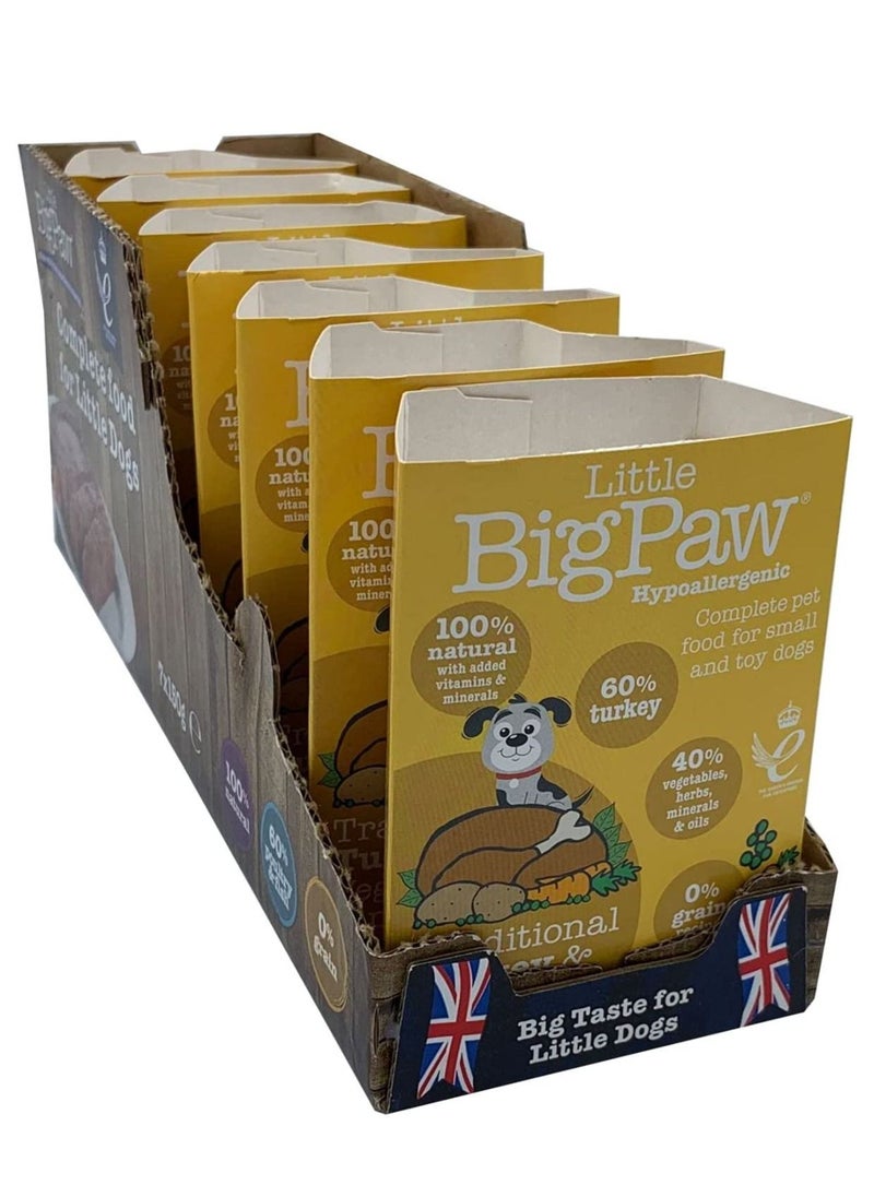 Little Big Paw - Little Big Paw Dog Turkey With Vegetable Puppies Wet Food 7X150g - Image 1