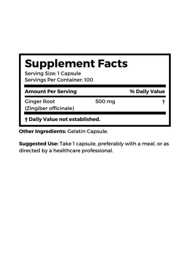 Dr Clark Store Dr. Clark Ginger Root Supplement, 500mg, 100 capsules by Dr Clark Store - Image 3