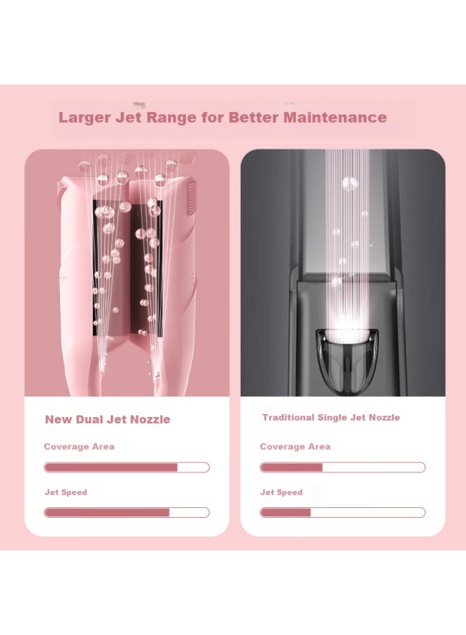 Tsuyagla Egg Roll Stick 32mm Water Ripple Large Wave Curling Iron Negative Ion Hair Straightener Luxury Style Girls Valentine's Day Gift T502 Pink - Image 3