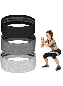 Excefore Resistance Bands for Legs and Butt, Exercise Bands Workout Bands Hip Band Booty Bands Glute Bands, Fabric Resistance Bands Stretch Bands, Anti Slip Elastic Bands for Women Set of 3  - Image 1