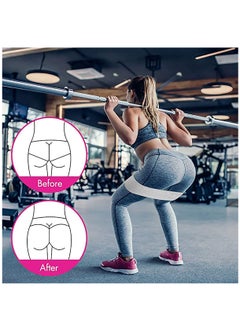 Excefore Resistance Bands for Legs and Butt, Exercise Bands Workout Bands Hip Band Booty Bands Glute Bands, Fabric Resistance Bands Stretch Bands, Anti Slip Elastic Bands for Women Set of 3  - Image 4